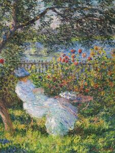 Reprodukcja Alice Hosched au Jardin 1881, Claude Monet