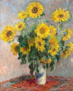 Reprodukcja Bouquet of Sunflowers 1881, Claude Monet