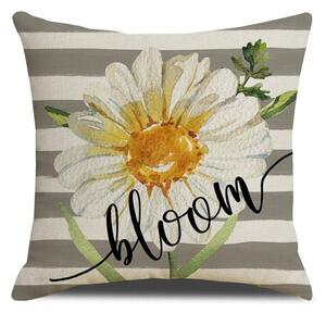 Poszewka na poduszkę BLOOM 45x45 cm, szara