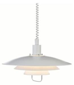 Biała lampa wisząca Markslöjd Kikrenes, ø 48 cm