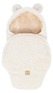 Kremowy rożek niemowlęcy z materiału sherpa 45x80 cm – Meowbaby