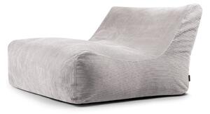 Jasnoszary sztruksowy worek do siedzenia Sofa Lounge – SLOWDOWN