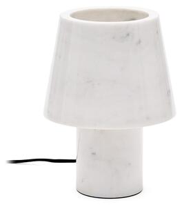 Marmurowa lampa stołowa w kolorze kości słoniowej z marmurowym kloszem (wysokość 27 cm) Alaro – Kave Home