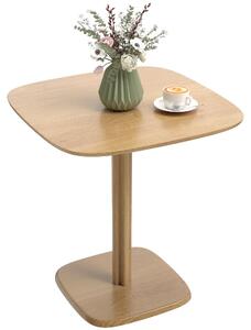 Stół jadalny HOMCOM, 70 x 70 cm, stół kuchenny dla 4 osób, wykonany z drewna kauczukowego, kolor naturalny