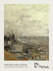 Reprodukcja View of Paris from Montmartre 1886, Vincent van Gogh