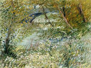 Reprodukcja River Bank in Springtime, Vincent van Gogh