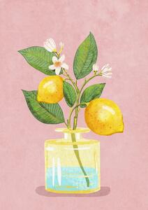 Ilustracja Lemon Bunch In Vase, Raissa Oltmanns