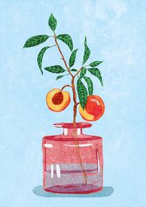 Ilustracja Peach Tree in Vase, Raissa Oltmanns