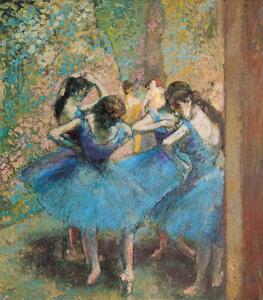 Reprodukcja Dancers in blue 1890, Edgar Degas