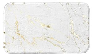 Dywanik łazienkowy w biało-złotym kolorze 45x75 cm Aquamarbre – douceur d'intérieur