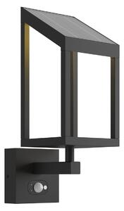 Zewnętrzna Lampa Lucande, Timeo, czarny, metal, nowoczesny