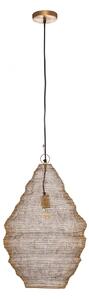 Lampa Wisząca Lindby, Kaviya, ściemnialny, złoty | mosiężny, salon, metal, design