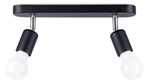 Czarna metalowa lampa sufitowa ø 6 cm Brando – Sollux