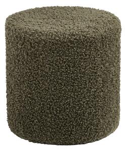 Zielony puf z materiału bouclé Ejby – House Nordic