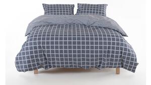 Szara pościel jednoosobowa z bawełny renforcé 140x200 cm Linear Calm Geometric – Mila Home Luxury