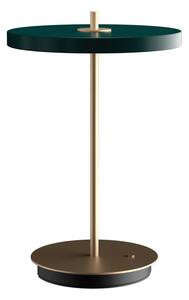 Zielona lampa stołowa LED ze ściemniaczem i metalowym kloszem (wysokość 31 cm) Asteria Move – UMAGE