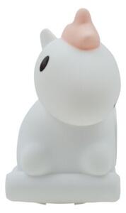 Lampka nocna dla dzieci z budzikiem bezprzewodowa RGBW biała jednorożec na biegunach LED 1.5W Mary's