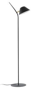 Czarna lampa stojąca z metalowym kloszem (wysokość 152 cm) Aurelia – Kave Home
