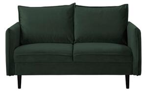 Ciemnozielona aksamitna sofa 138 cm Juli – Ropez