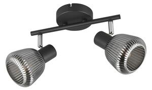 Czarna lampa punktowa ø 10 cm Tarifa – Trio