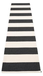 Czarno-biały chodnik odpowiedni na zewnątrz 70x300 cm Bob Black Vanilla – Pappelina