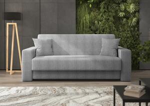 Sofa 4-osobowa DOMO ELEGANT szara z funkcją spania i praktycznym schowkiem