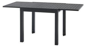 Rozkadany stó ogrodowy dla 6 osób SOLOMA - SOLOMA - Aluminium - 80/160 x 80 x 75 cm