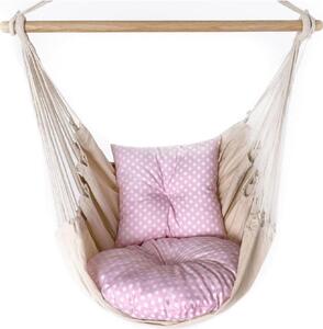 Love Gifts® Fotel wiszcy z 2 poduszkami i zestawem haków sufitowych 130/100 cm - udwig 150 kg, fotel wiszcy dla dorosych i dzieci, zawieszenie fotela wiszcego do wntrz