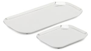 Tace do serwowania ze stali nierdzewnej zestaw 2 szt. 15x29 cm Nirela – Kave Home
