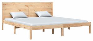 Małżeńskie łóżko z naturalnej litej sosny 200x200 - Gunar 6X