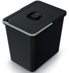 Sortownik odpadów SYSTEMA - 2 x 10 litrów + 23 litry - ciemny szary