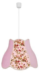 Różowa patchworkowa lampa wisząca - V167-Petuli