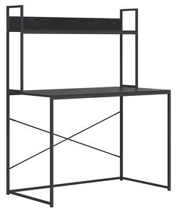 Czarne wysokie industrialne metalowe biurko - Tandrum