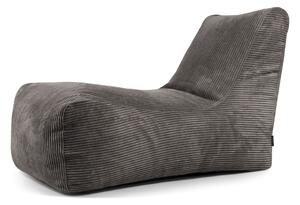Ciemnoszary sztruksowy worek do siedzenia Lounge – SLOWDOWN