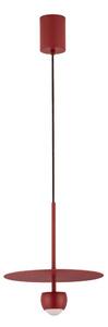 Czerwona aluminiowa lampa wisząca LED ø 30 cm Edem – Nova Luce