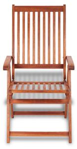 Składane krzesła ogrodowe, 2 szt., lita akacja, brązowe