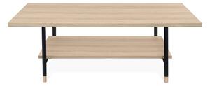 Naturalny stolik z blatem w dekorze dębu 60x120 cm Jugend – Woodman