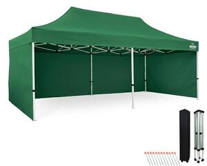 Namiot ogrodowy 3x6, wodoodporna skadana altana 330 g/m², stalowa rama + 3 cianki