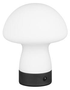 Lampa stołowa LED w matowym białym kolorze ze szklanym kloszem (wysokość 18 cm) Dooley – Reality