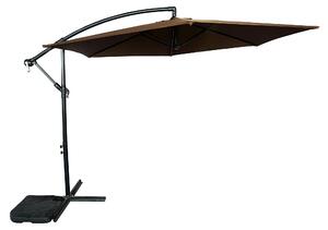 Aga Parasol ogrodowy skadany na wysigniku 300 cm 3 m brzowy MR2025