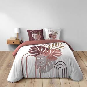 Biało-różowa bawełniana pościel dwuosobowa 240x220 cm Astria – douceur d'intérieur