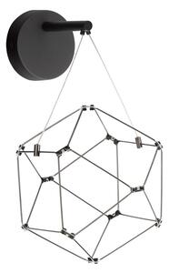 Czarny aluminiowy kinkiet LED Nebula – Nova Luce
