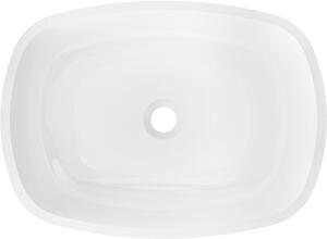 Mexen Araks szklana umywalka nablatowa 54 x 39 cm, biała - 24155430