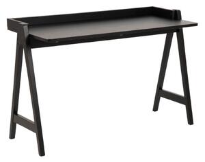 Designerskie biurko Miso, czarne, fornir dębowy (85597)