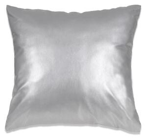 2-częściowy zestaw poduszek, PU, 45x45 cm, srebrny