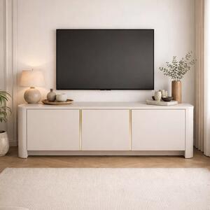 Szafka RTV Sorrenti 168 cm - kaszmir / złoty