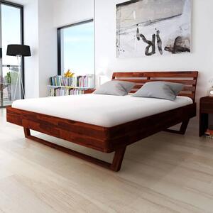 Rama łóżka i 2 szafki nocne, lite drewno akacjowe, 180 x 200 cm