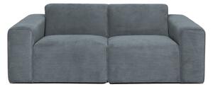 Szara sztruksowa sofa 202 cm Sting – Scandic