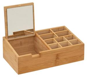 Organizer bambusowy z lusterkiem, 24 x 14 cm