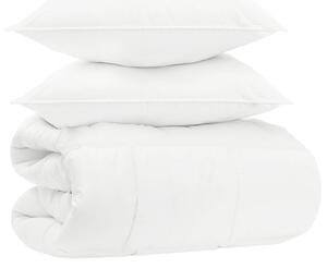 Zestaw kołdry Biały 135 x 220 cm Bawełna, bambus, poliester